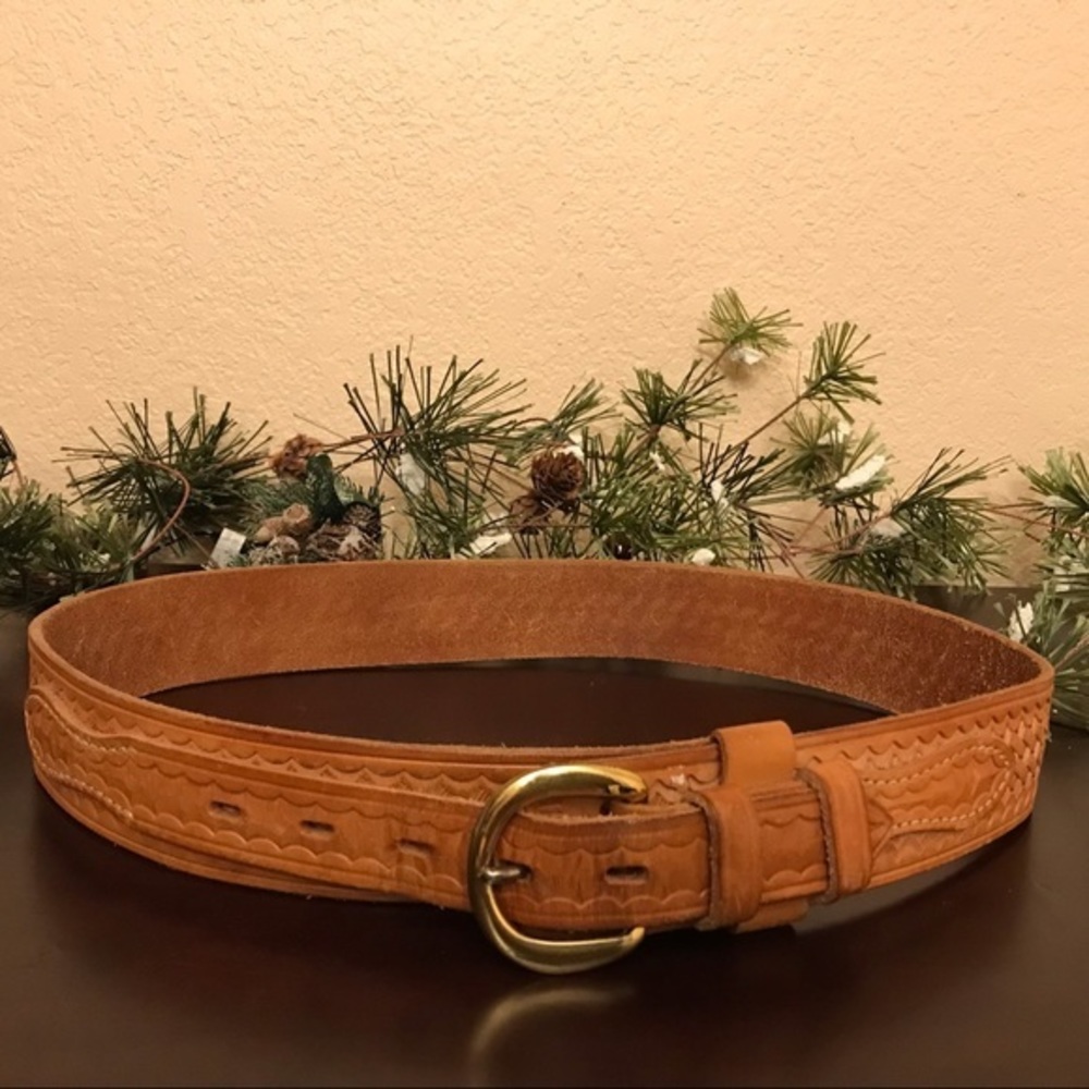 BIANCHI Leather Belt 32 B4